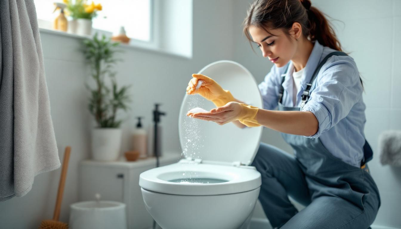 ontdek de eenvoudige tip van professionele schoonmakers: dagelijks zout gebruiken in het toilet voor een frisse en schone badkamer.