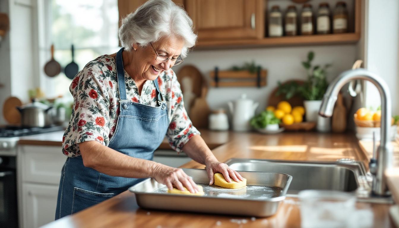 ontdek de oma-methode om ovenplaten moeiteloos schoon te maken met slechts één eenvoudig basisproduct. snel, effectief en milieuvriendelijk!