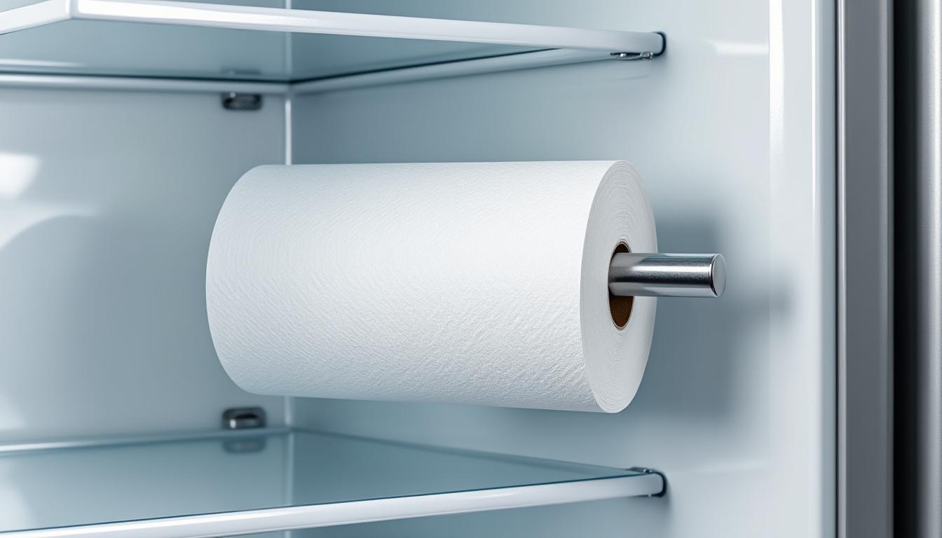 ontdek hoe een eenvoudige keukenpapier-truc in de koelkast uw elektriciteitsverbruik aanzienlijk kan verminderen en bespaar energie op een slimme manier.