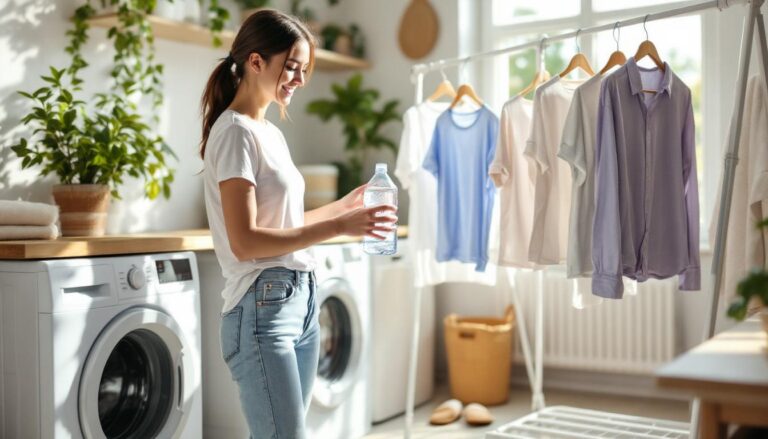 ontdek deze slimme tiktok-hack waarmee je je wasgoed dubbel zo snel kunt drogen met slechts een simpele fles. bespaar tijd en energie met deze handige tip!
