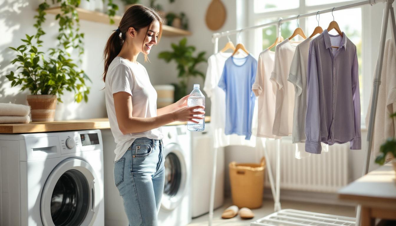 ontdek deze slimme tiktok-hack waarmee je je wasgoed dubbel zo snel kunt drogen met slechts een simpele fles. bespaar tijd en energie met deze handige tip!