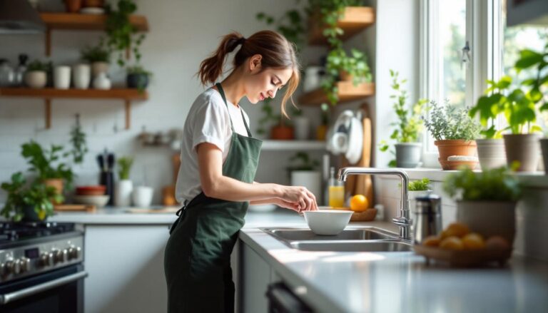ontdek dit oprolbare japanse afdruiprek dat de ruimte rond uw gootsteen verdubbelt en zorgt voor een georganiseerde en efficiënte keuken.