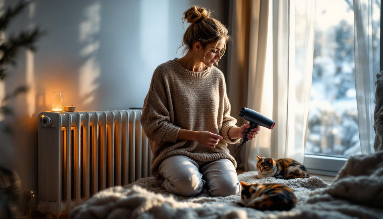 ontdek hoe je met een föhn bij de radiator de warmte in huis verhoogt zonder extra kosten. een eenvoudige en onverwachte tip voor een warmere winter!