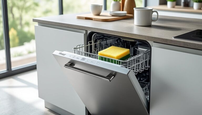 ontdek waarom het plaatsen van een spons in de vaatwasser een eenvoudige dagelijkse oplossing is voor een schonere keuken en minder bacteriën.