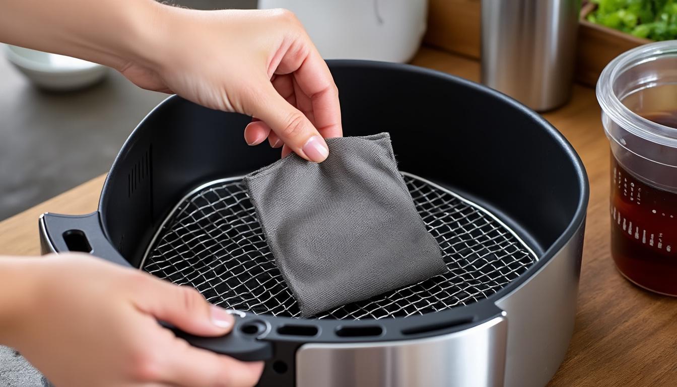 ontdek een verrassend eenvoudige schoonmaaktip voor je airfryer met een weinig bekend theezakje. maak je apparaat snel en effectief schoon!