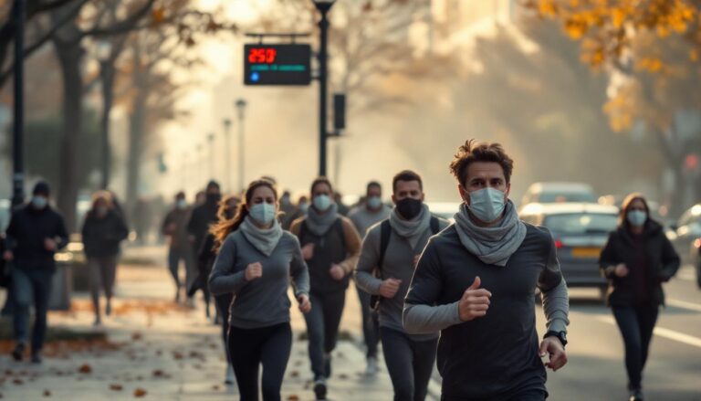 ontdek de verborgen gevaren van hardlopen bij slechte luchtkwaliteit en krijg deskundig advies om veilig te blijven tijdens het sporten in vervuilde omgevingen.