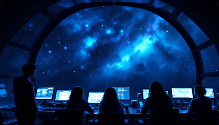 hubble onthult een spectaculaire kosmische storm met een ongekende uitbarsting van sterrenvorming, die nieuwe inzichten biedt in de dynamiek van het universum.