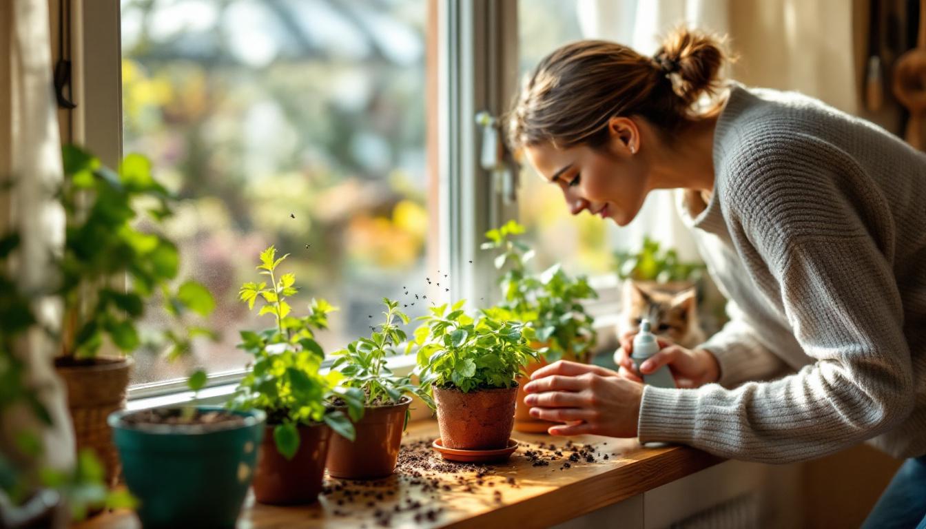 last van rouwvliegjes bij je kamerplanten? ontdek hoe deze keukenkruiden snel en effectief van de vervelende beestjes afhelpen.