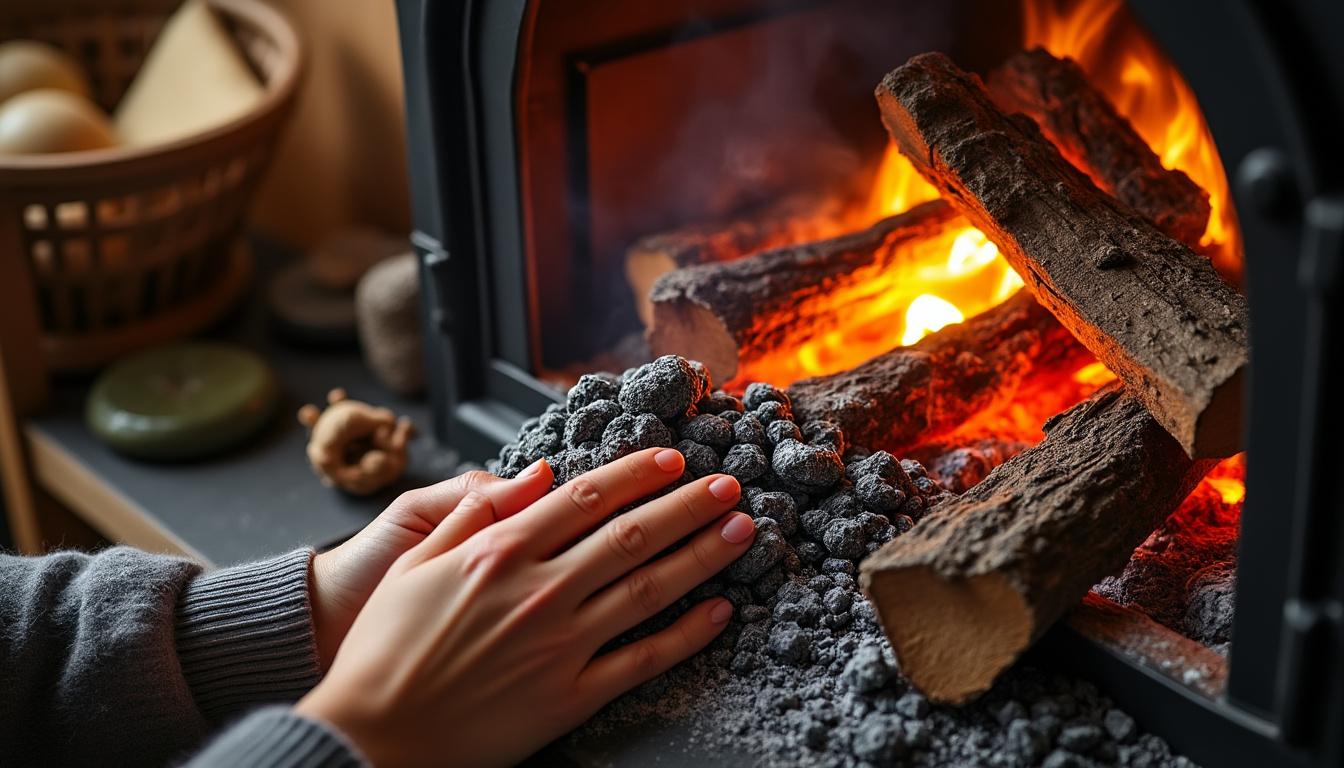 ontdek hoe een eenvoudig gebaar met as de efficiëntie van je houtkachel verhoogt en je helpt warmteverspilling te voorkomen.