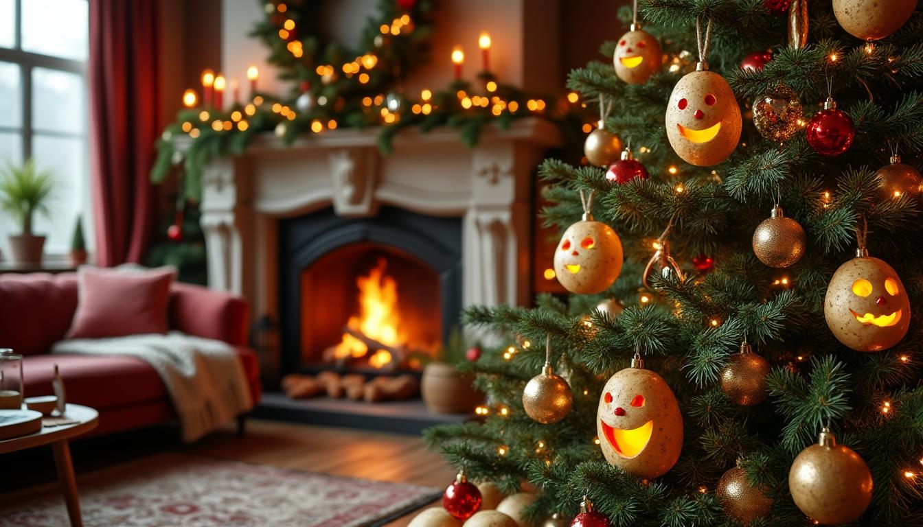 ontdek wat er gebeurde toen ze een aardappel in de kerstboom stopte – een verrassend resultaat dat iedereen verbaasde!