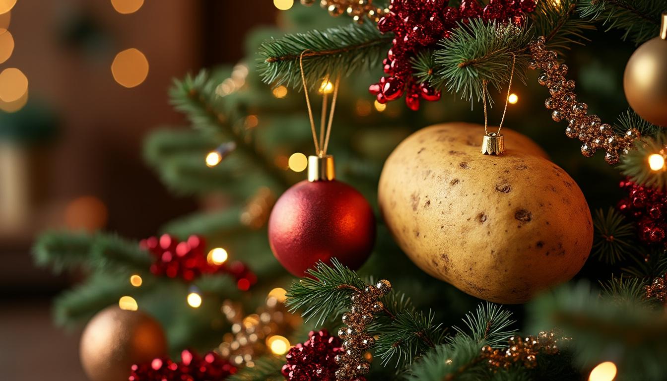 ontdek waarom ze een aardappel in de kerstboom stopte en zie het verbluffende resultaat dat iedereen verraste tijdens de feestdagen.