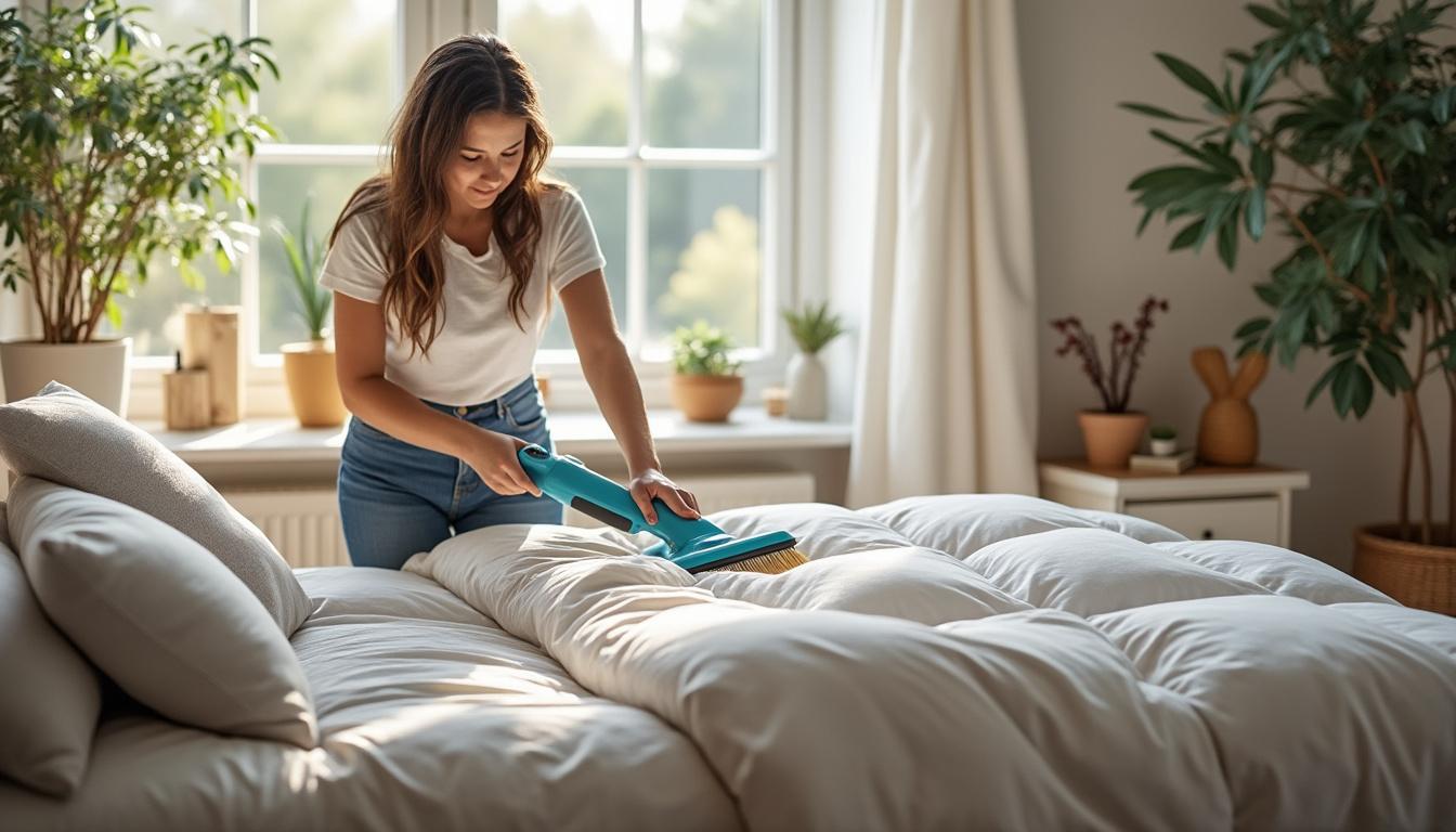 leer hoe u eenvoudig en moeiteloos een dekbed kunt reinigen dat niet in de wasmachine past. ontdek praktische tips en methodes voor een frisse en schone dekbed.