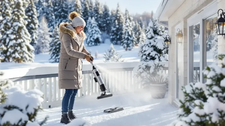 U zult niet geloven hoezeer dit accessoire het schoonmaken van uw terras in de winter vergemakkelijkt