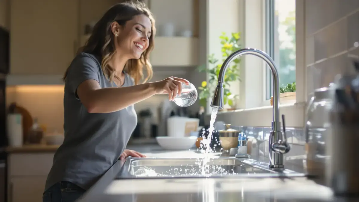 Zonder azijn of zuiveringszout reinigt dit trucje met een half glas de afvoer vanzelf