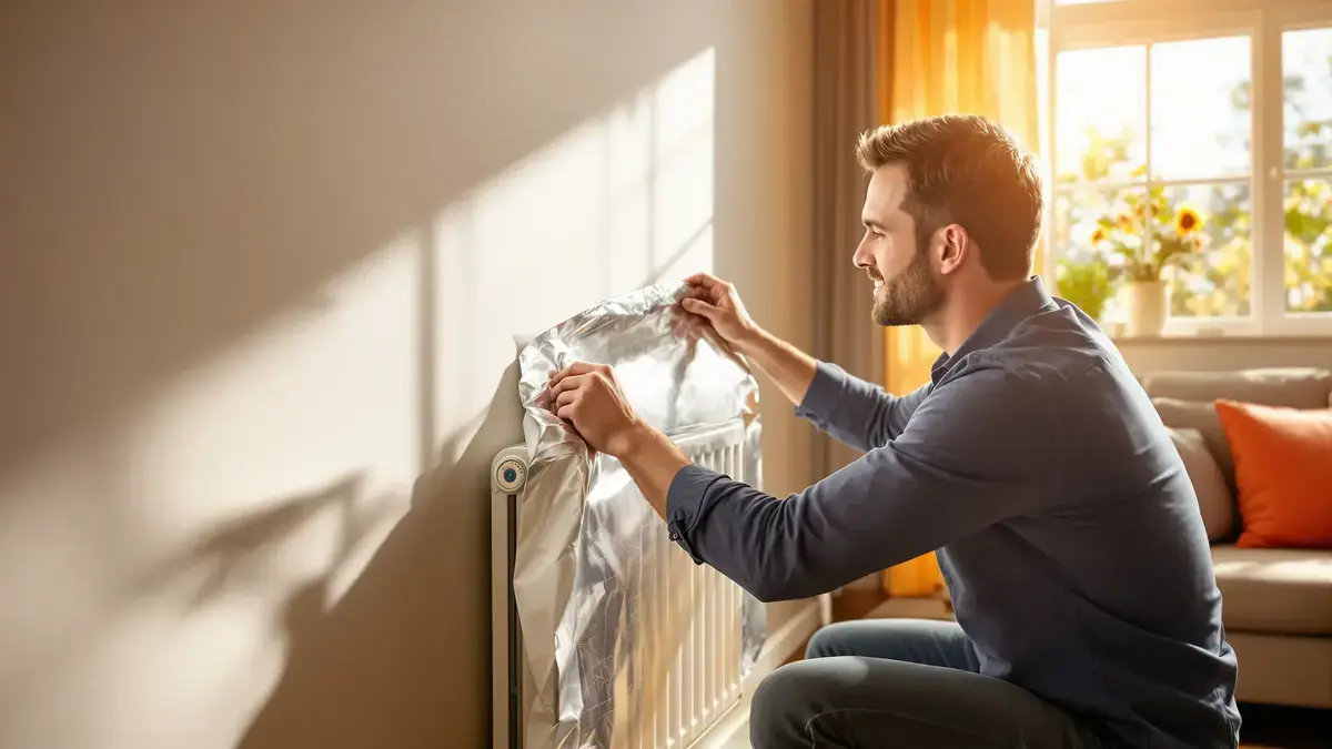 Aluminiumfolie achter de radiator verandert het warmtegevoel radicaal