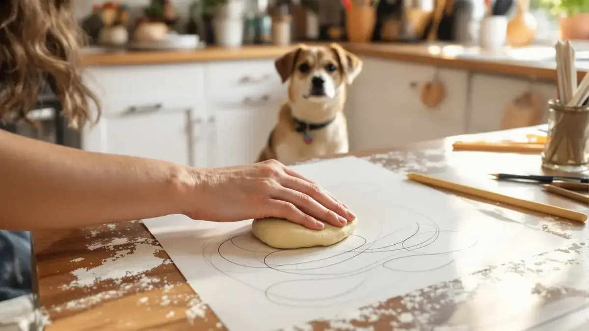 Het broodkruim kan bepaalde potloodstrepen op papier uitwissen