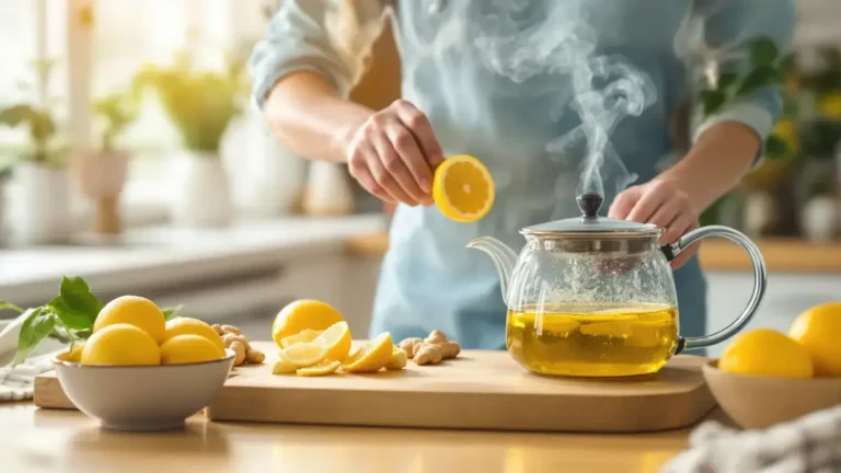 Citroen en gember laten trekken geeft nuttige stoffen vrij voor diverse huishoudelijke toepassingen