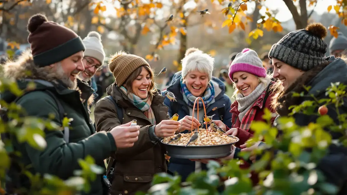 In december gebruiken vogelliefhebbers deze goedkope traktatie om elke ochtend bezoekers te lokken