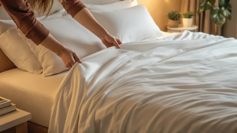Waarom het diagonaal spannen van de lakens voorkomt dat ze dagenlang verschuiven