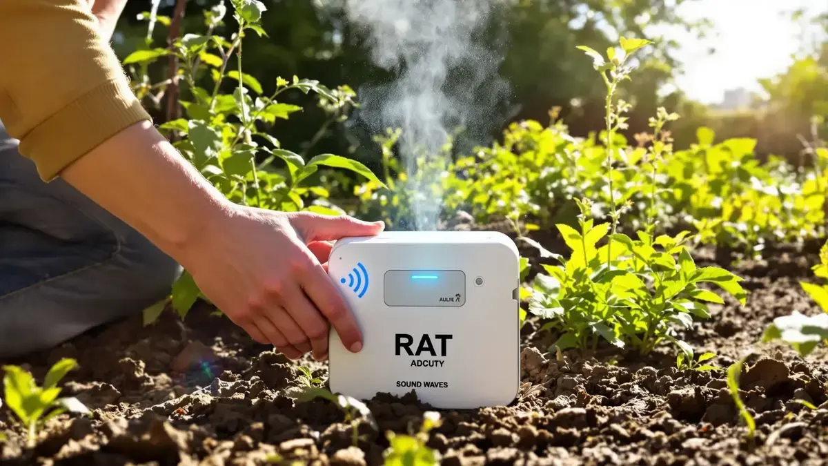 Een heel eenvoudig apparaat kan ratten ervan weerhouden zich in de tuin te vestigen