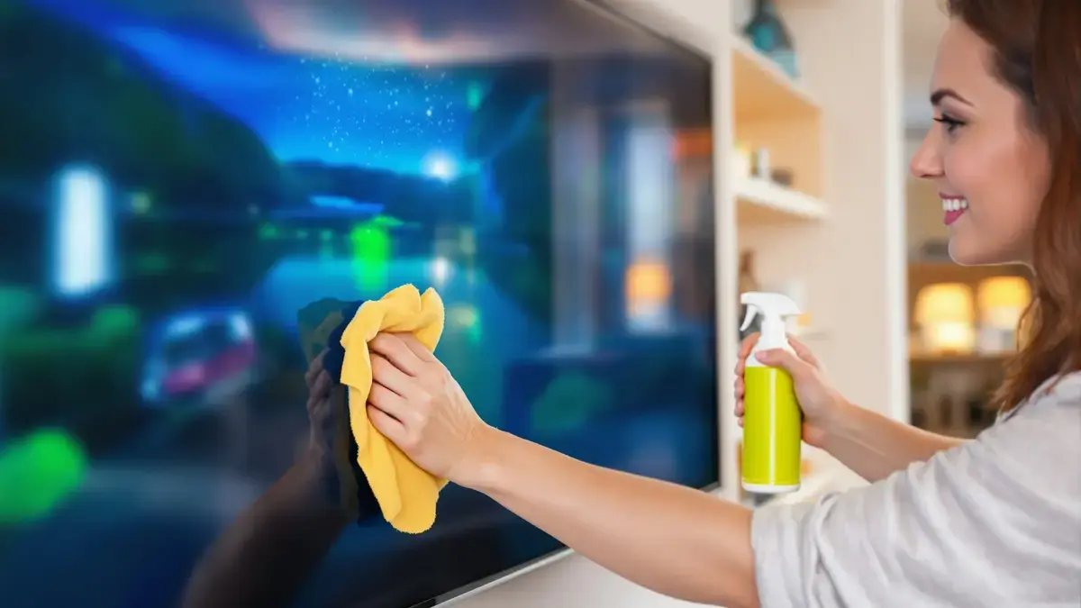 Met deze eenvoudige methode ziet een televisiescherm er weer als nieuw uit