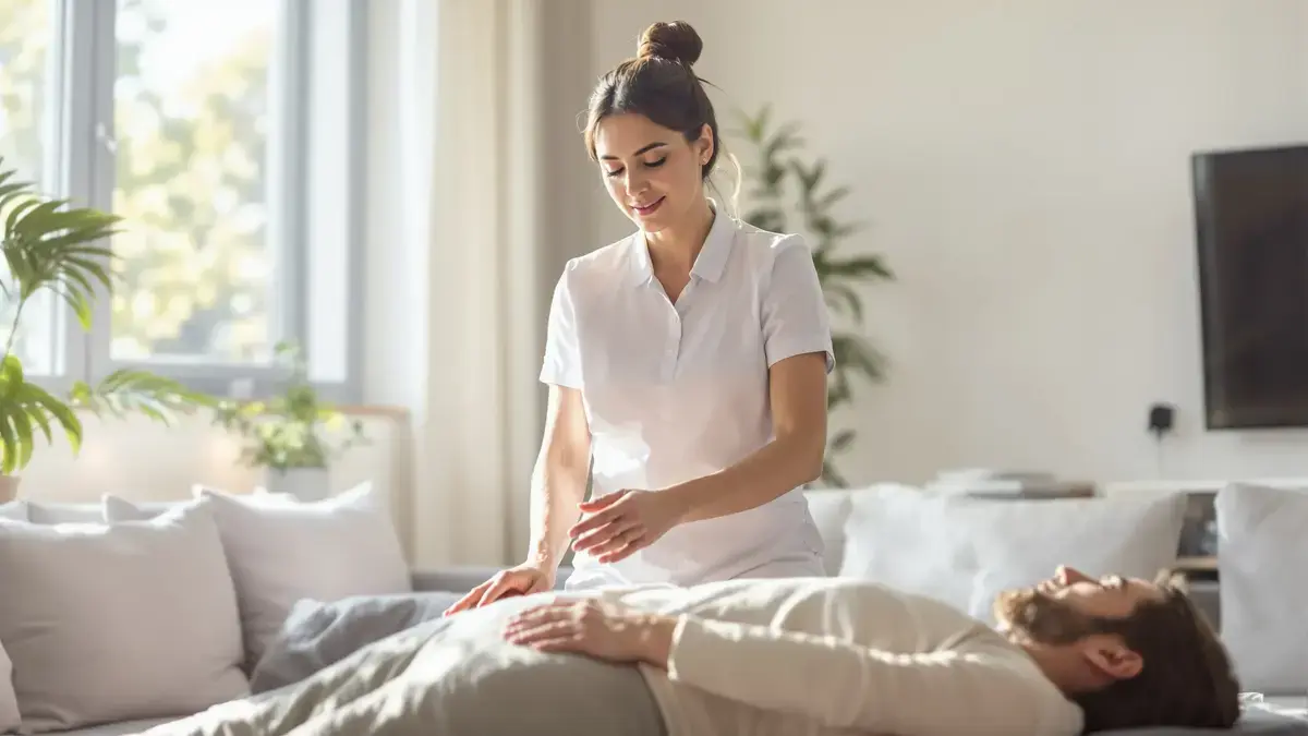 Deze beweging van een fysiotherapeut ontspant de rug in één minuut zonder materiaal