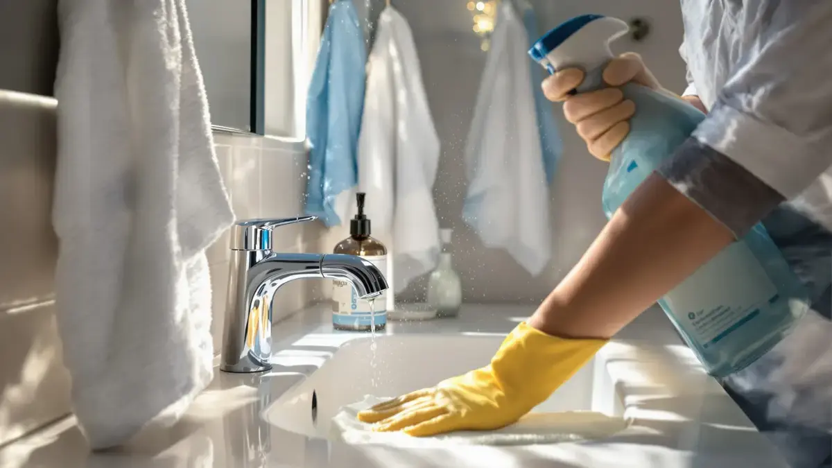 Een goed gerichte wekelijkse routine volstaat om de badkamer schoon te houden