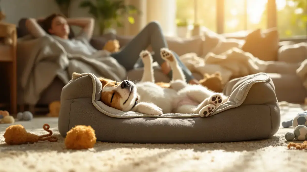 De houding waarin uw hond slaapt kan veel zeggen over zijn gevoel van veiligheid en zijn welzijn thuis