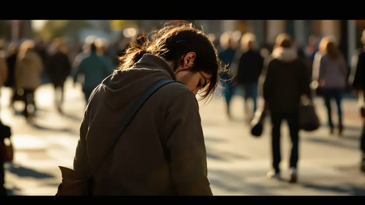 Met het hoofd omlaag lopen onthult vaak veel meer dan alleen een gebrek aan zelfvertrouwen