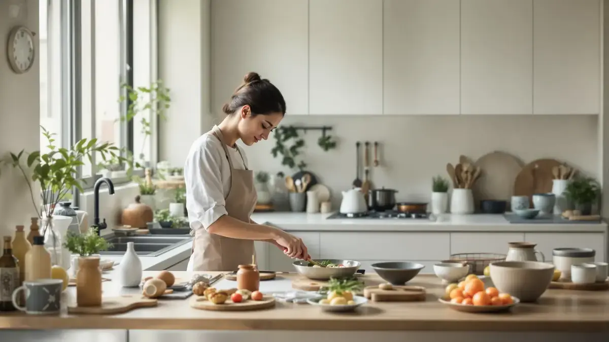 De Japanse regel Ma maakt het mogelijk om een keuken schoon te houden zonder voortdurende inspanning