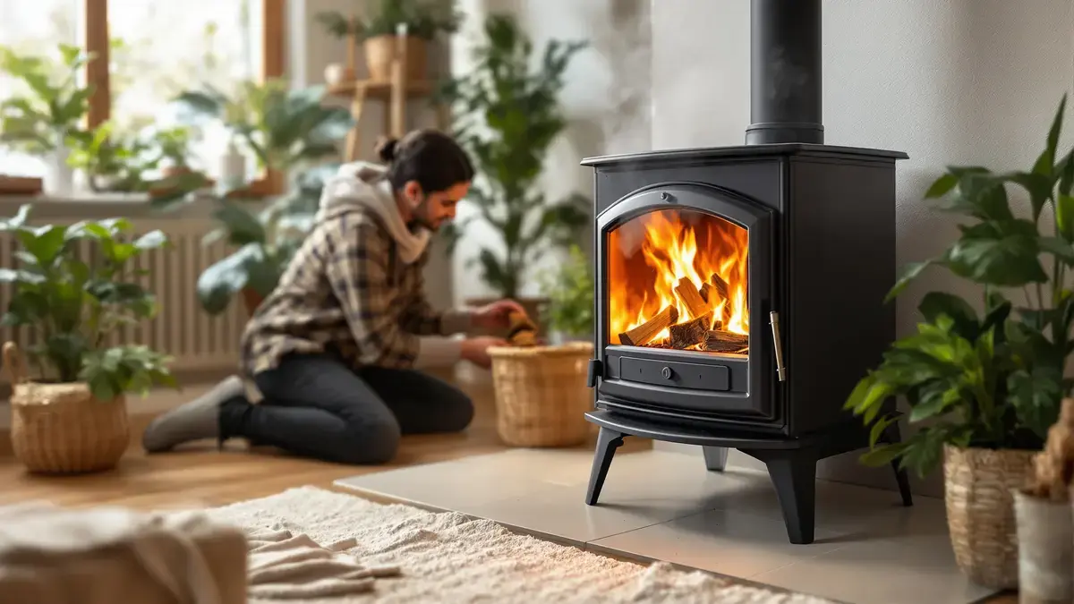 Deze tip voorkomt dat de kachelruit de hele winter zwart wordt