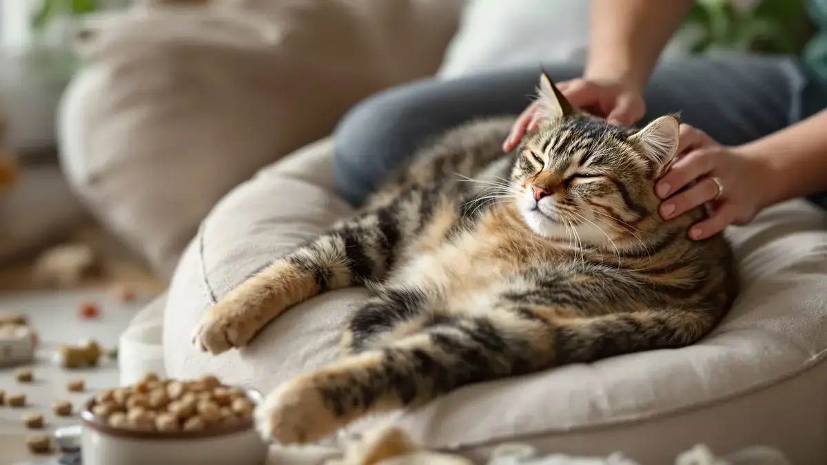 Als een kat op verzoek gevoed wordt, geven deze signalen aan of dat voldoende is of niet