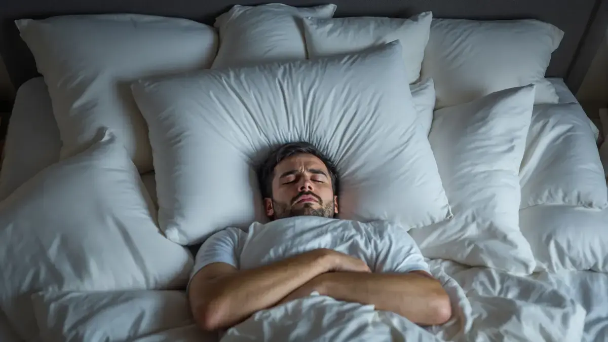 Te veel kussens verstoren de uitlijning van de wervelkolom tijdens de slaap