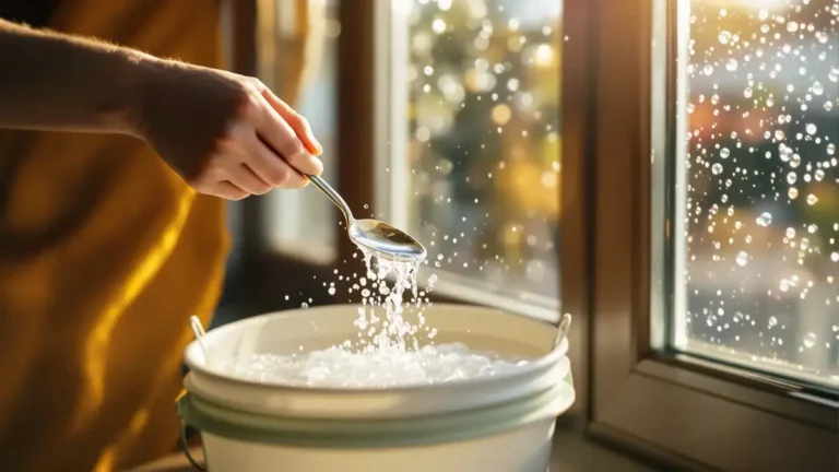 Een lepel in het schoonmaakwater: het eenvoudige trucje om ramen lang schoon te houden