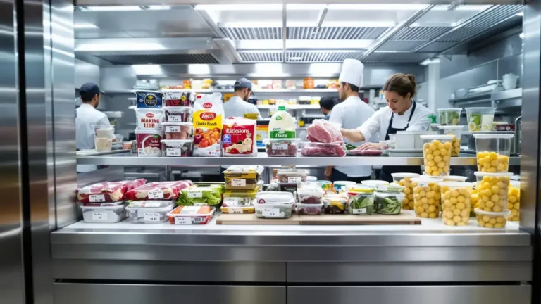 De in de horeca gebruikte organisatie-tip voor vriezers om vriesbrand te voorkomen