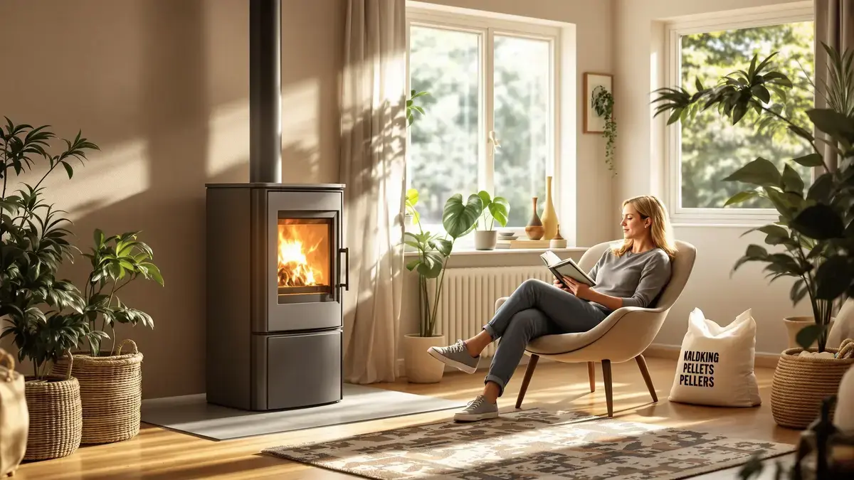 Pelletverwarming: de echte berekening die u moet kennen voor een huis van 100 m²