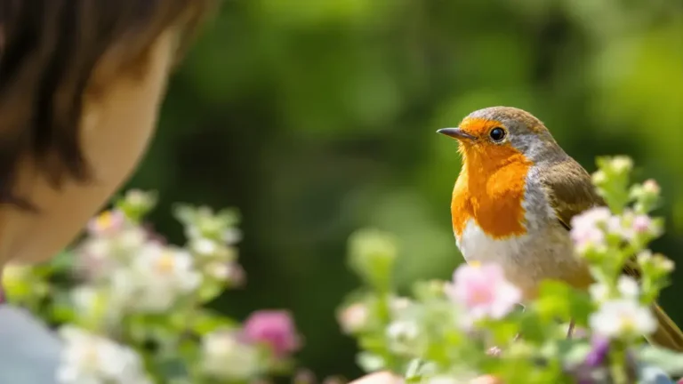 Het bezoek van een roodborstje: wat dit gedrag volgens naturalisten betekent