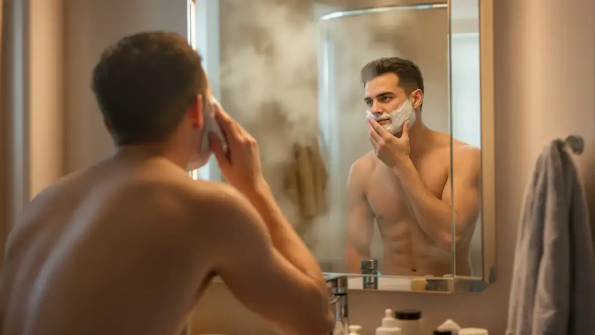 Het trucje met scheerschuim dat ervoor zorgt dat badkamerspiegels na het douchen niet beslaan