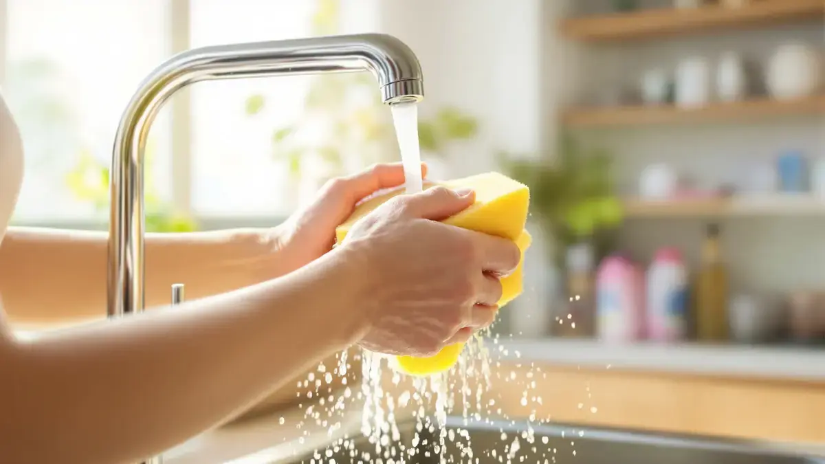 Dit eenvoudige gebaar houdt sponzen langer schoon en hygiënisch