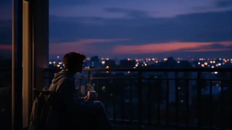 De stilte van de avond kan paradoxaal de mentale spanning vergroten