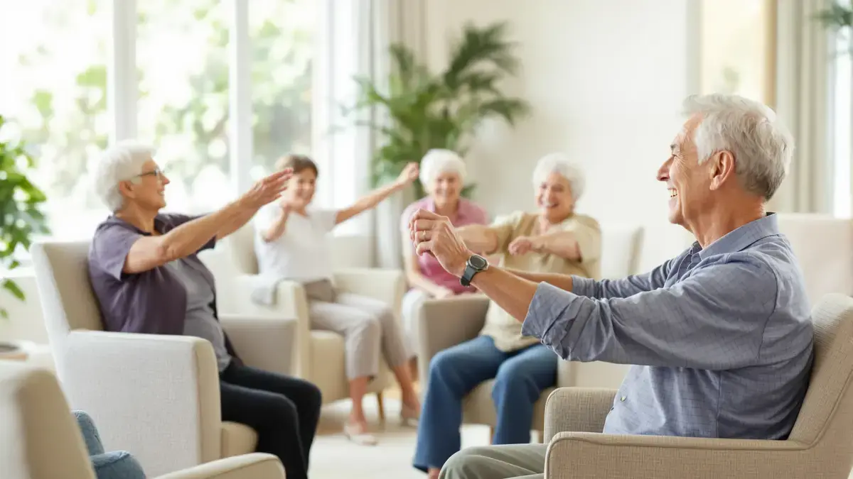 Op een stoel aangepaste oefeningen kunnen de houding en vitaliteit verbeteren na je 50e
