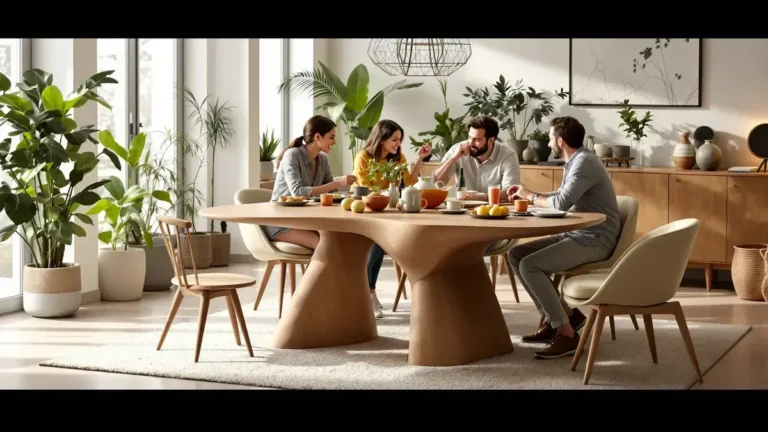 Deze tafelvorm keert in 2026 krachtig terug in moderne interieurs