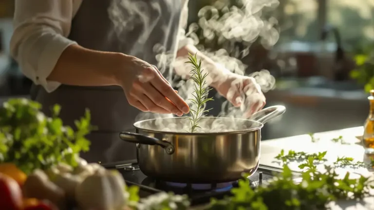 Waarom het laten koken van een takje rozemarijn in huis de sfeer verandert