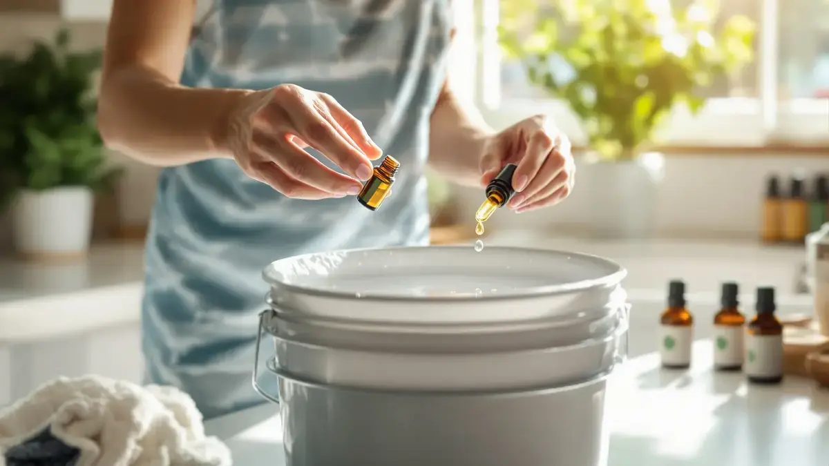 Twee druppels in het waswater zijn voldoende om het huis langdurig te laten geuren