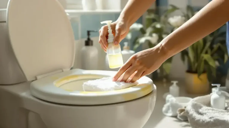 Die vergeten badkamervloeistof laat vergeelde wc-brillen moeiteloos weer stralen