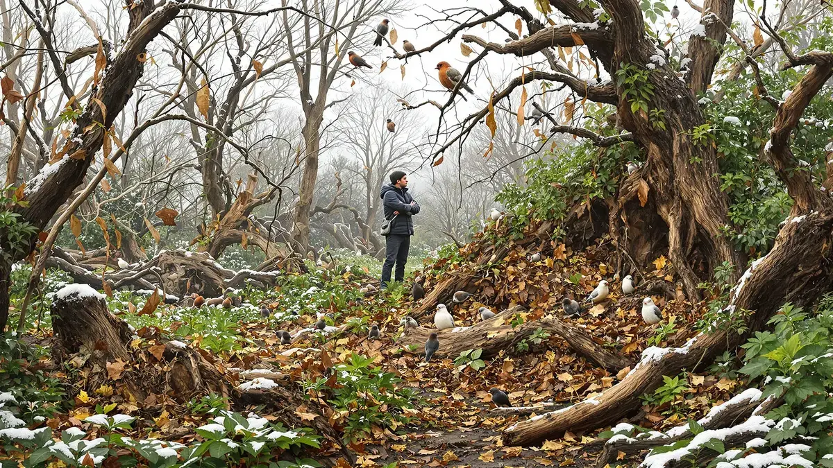 Waarom het in de winter vaak de beste beslissing is om je tuin opzettelijk rommelig te laten
