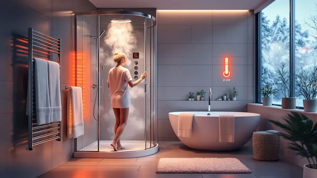 Badkamer in de winter: de exacte aanbevolen temperatuur voor comfort en gezondheid