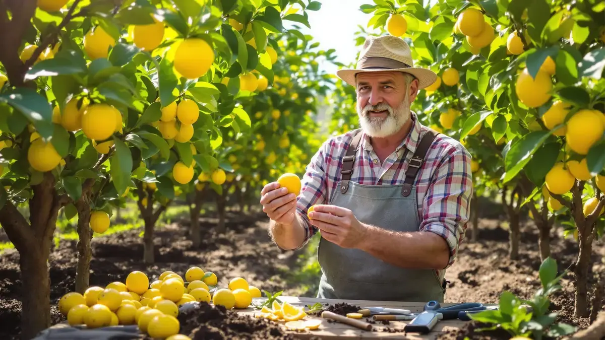 Een Belgische tuinier deelt een slimme methode om uit één vrucht eindeloos citroenbomen te kweken