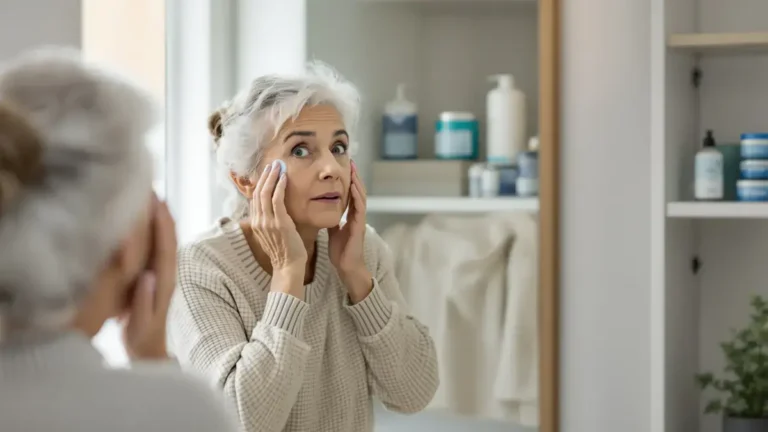 De blauwe crème van onze grootmoeders, een alledaags middel dat de toestand van uw huid na uw vijftigste kan verslechteren