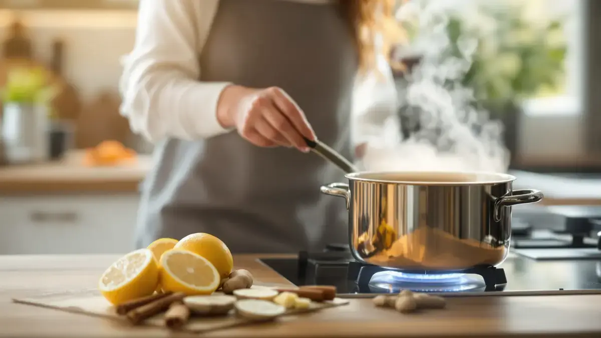 Waarom het echt iets uitmaakt om citroen, kaneel en gember samen te koken
